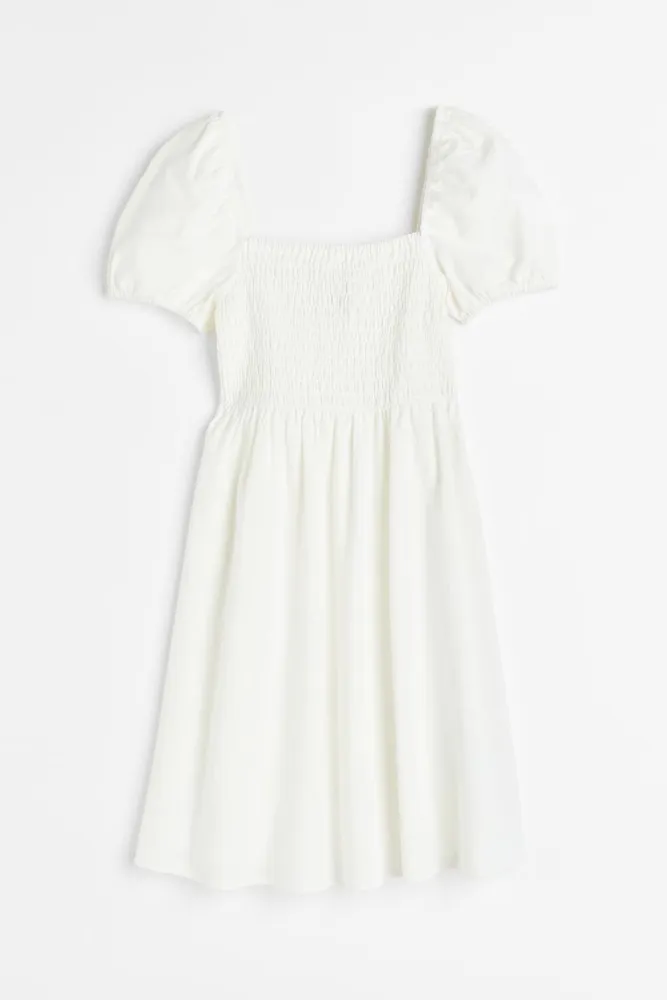 Smocked Cotton Dress