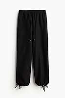 Linen-blend Pull-on Pants