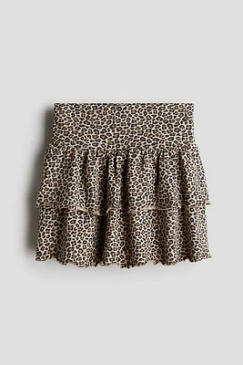 Tiered Jersey Skirt