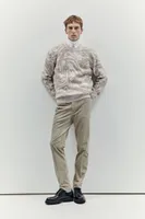 Regular Fit Jacquard-knit Sweater