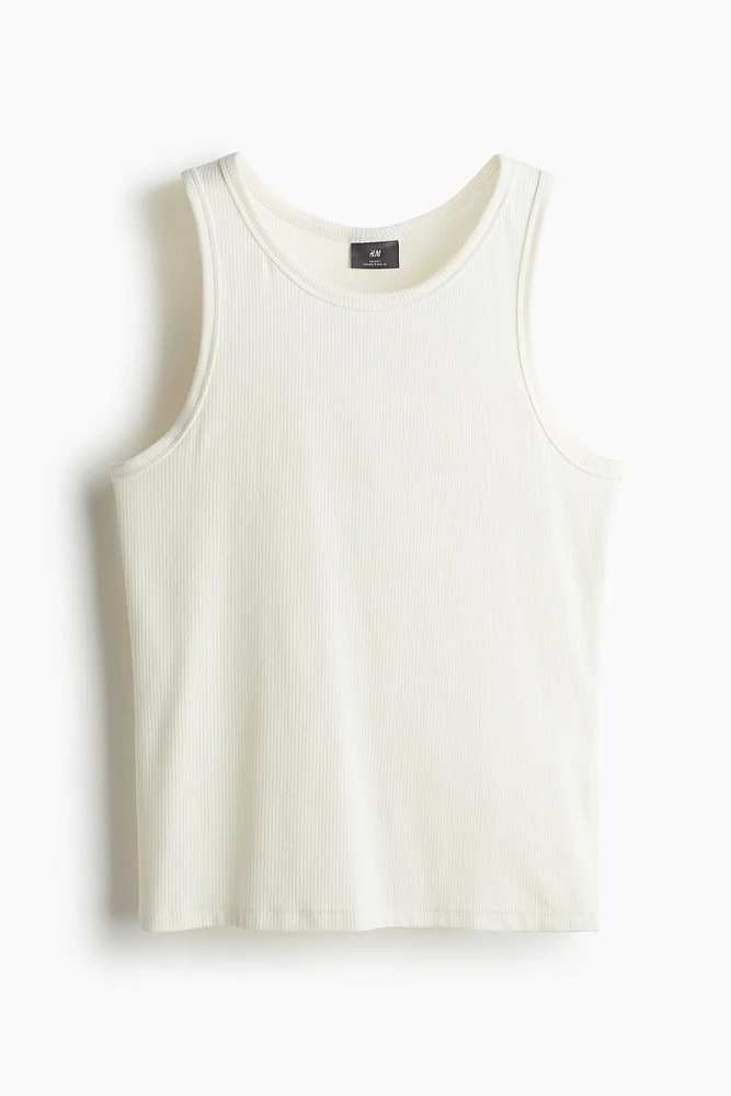 Slim Fit Ribbed Tank Top