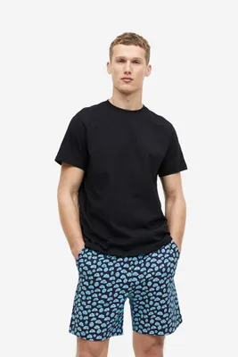 Regular Fit Pajama Shorts