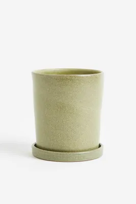 Small Herb Pot and Saucer
