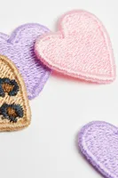 6-pack Small Heart-theme Repair Patches