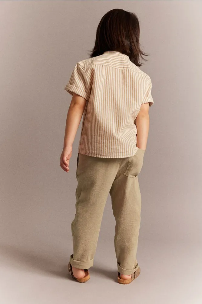 Linen-blend Pull-on Joggers