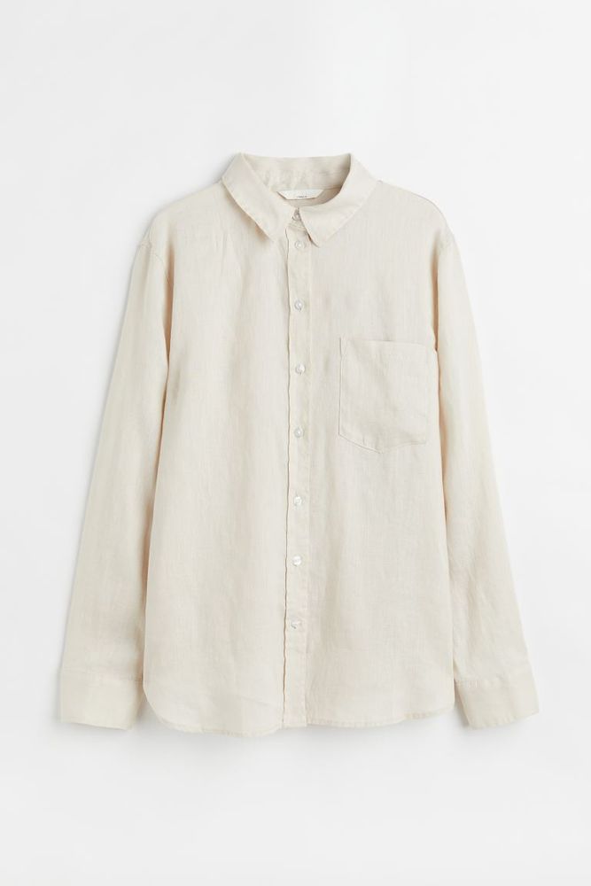 h and m linen shirt