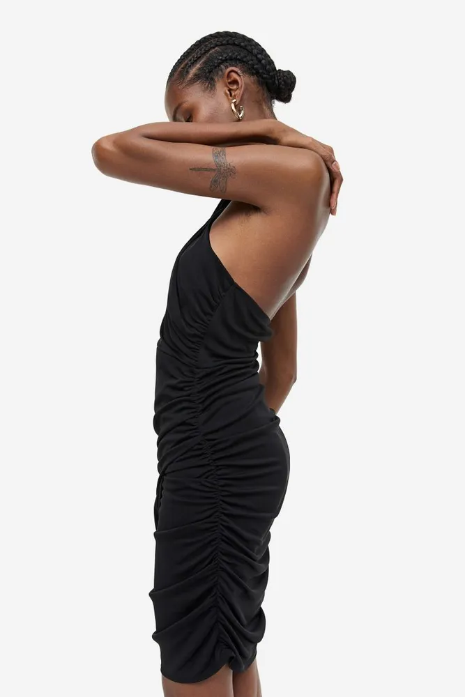 Draped Halterneck Dress