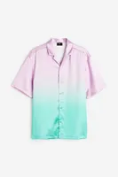 Relaxed Fit Satin Resort Shirt