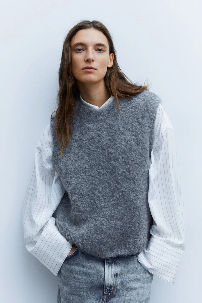 Wool-blend Sweater Vest