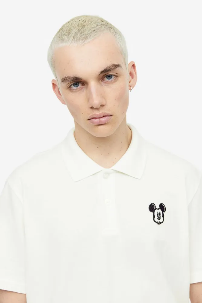 Regular Fit Polo Shirt with Embroidered Detail