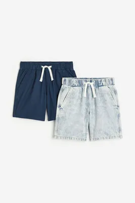 2-pack Cotton Twill Shorts
