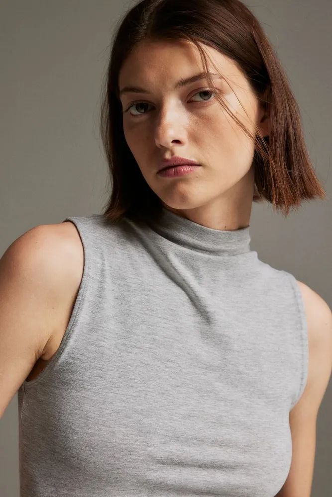 Mock turtleneck top