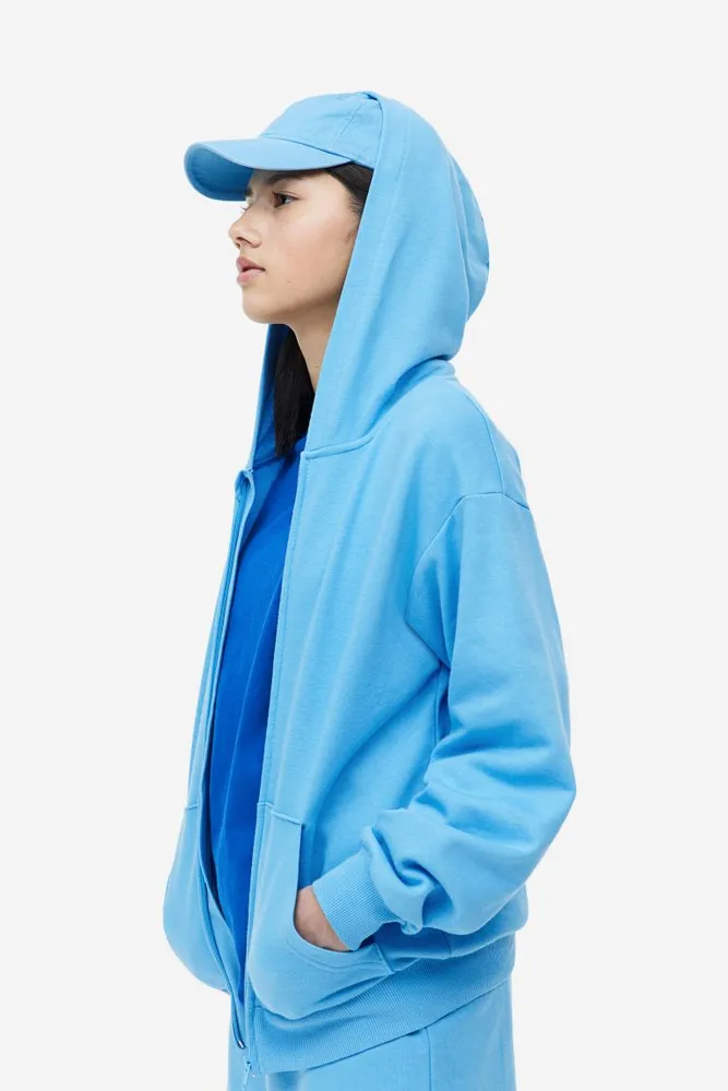 Girls - Blue Oversized Baseball Jacket - Size: 8/10 (8-10Y) - H&M