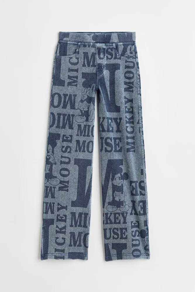Collant-jean large et imprimé