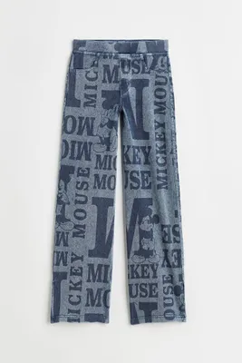 Collant-jean large et imprimé