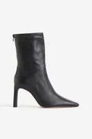 High Heel Leather Boots