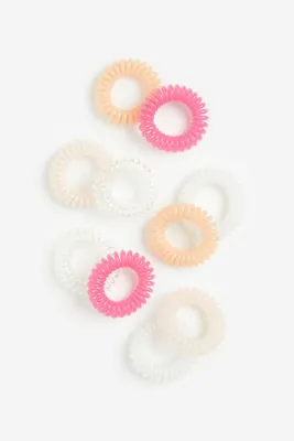 10-pack Spiral Hair Elastics