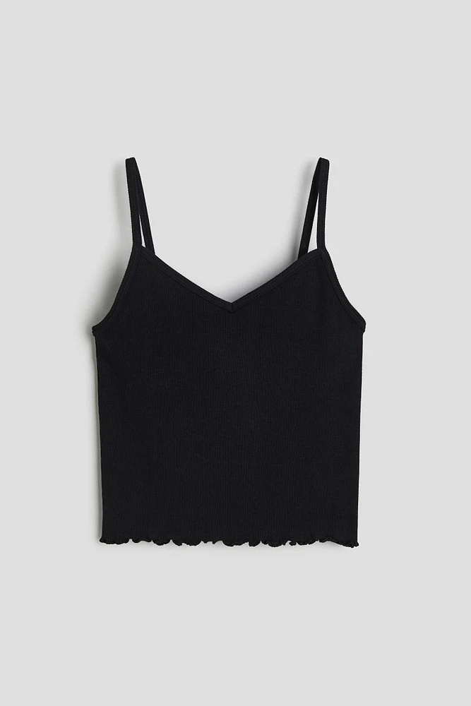 Ribbed Jersey Camisole Top