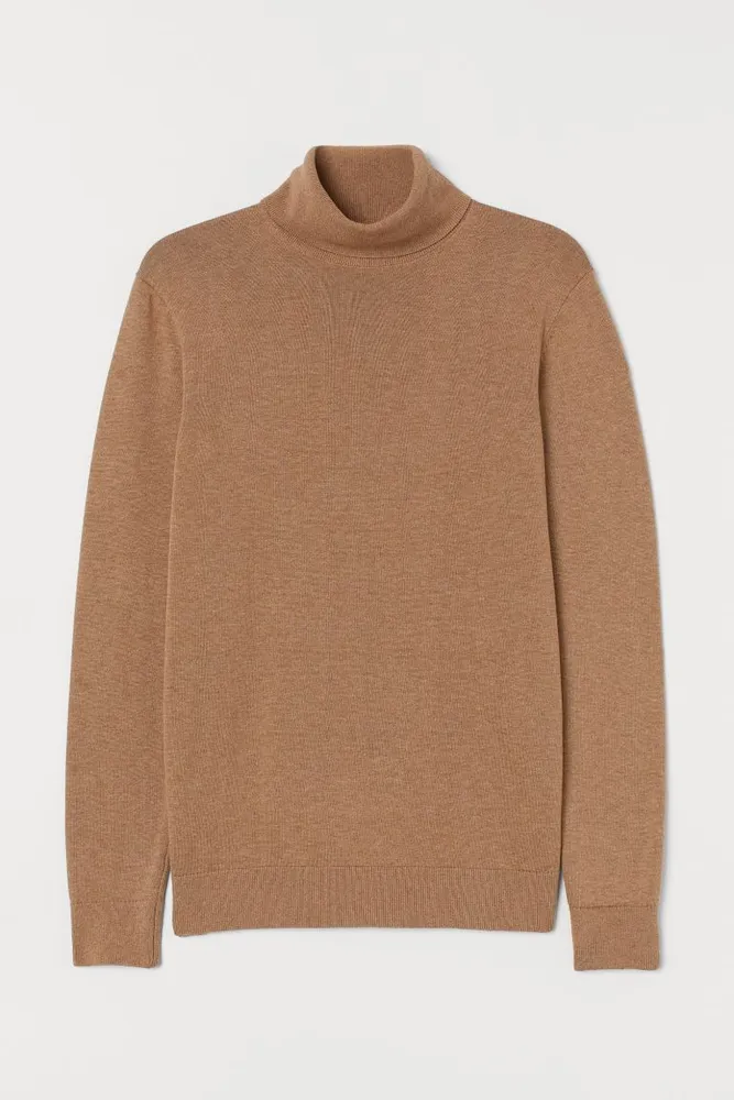 Slim Fit Fine-knit Turtleneck Sweater