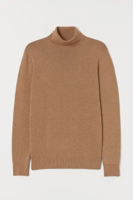 Slim Fit Fine-knit Turtleneck Sweater