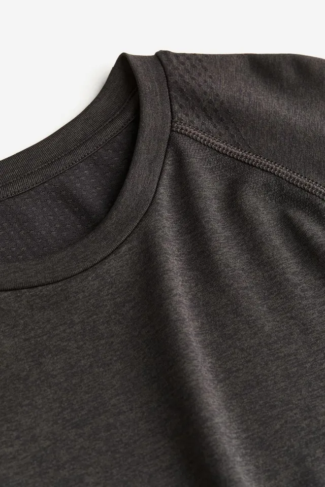 DryMove™ Seamless Sports Shirt - Dark gray - Men