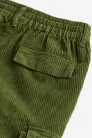 Lined Cargo Corduroy Joggers