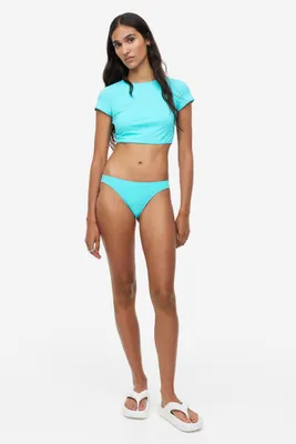 Short-sleeved Bikini Top