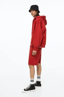Relaxed Fit Cotton Jogger Shorts