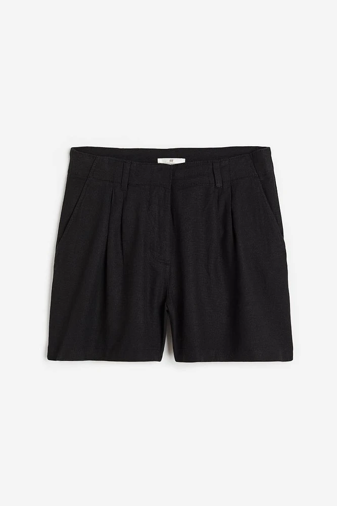 Linen-blend Shorts