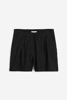 Linen-blend Shorts