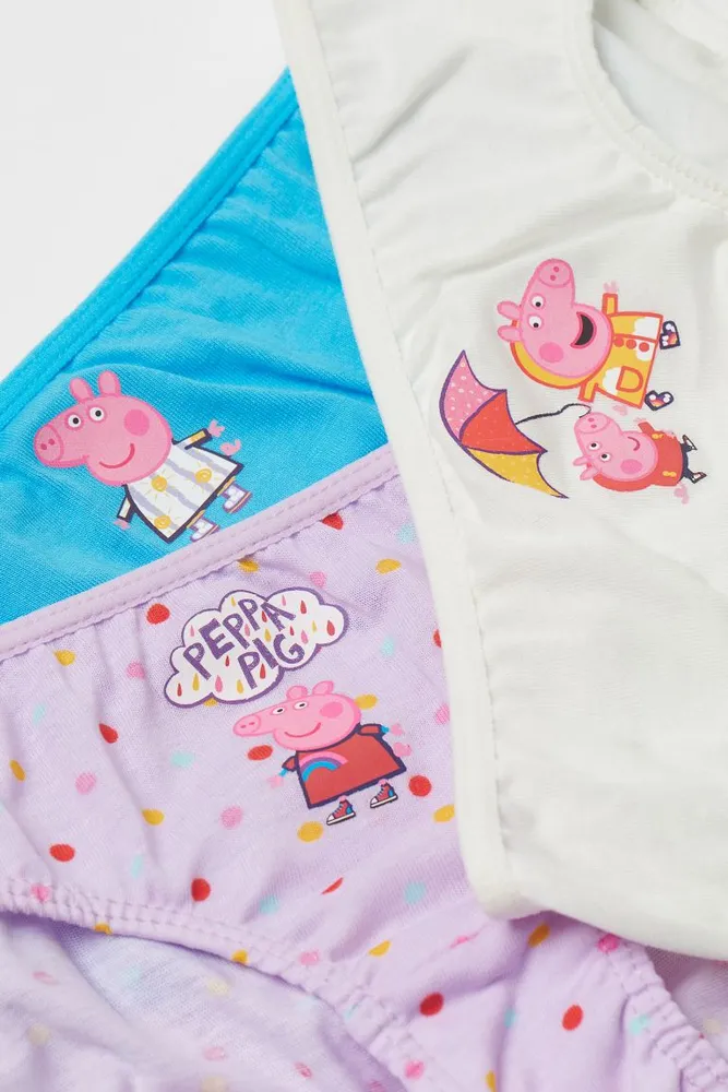 7-pack Cotton Briefs - Light pink/Peppa Pig - Kids