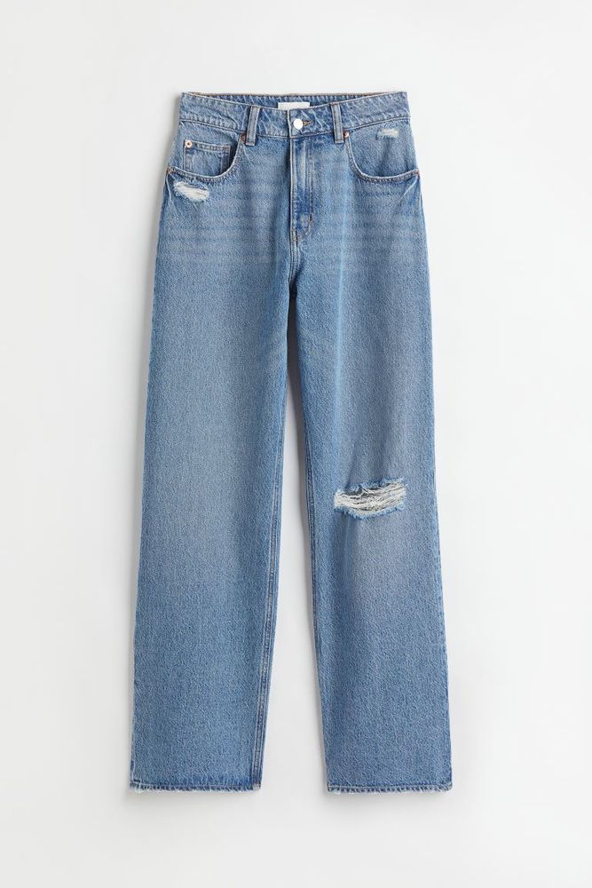 Loose Straight High Jeans