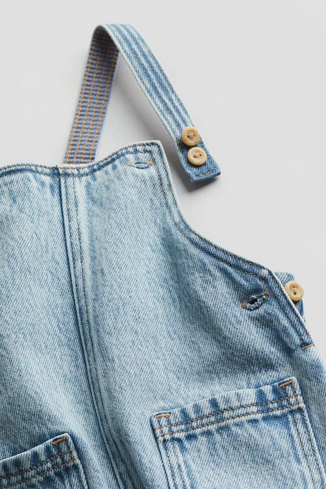 Denim Overall Shorts