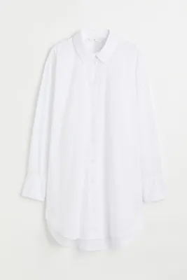 Longue chemise en coton