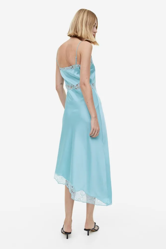 Lace-trimmed Slip Dress