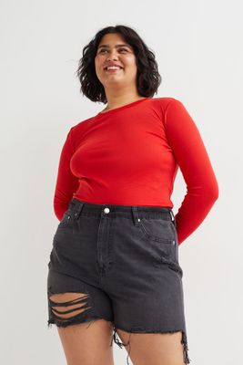 H&M+ Short en jean Mom Comfort High