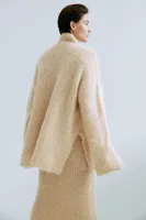 Mohair-blend Mock Turtleneck Sweater