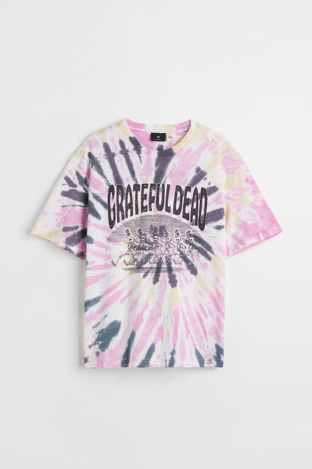 SALE: H&M Grateful Dead Tie Dye Shirt, Men's Fashion, Tops & Sets