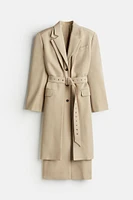 Wool-blend Double-layered Coat