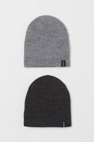 2-pack Rib-knit Hats