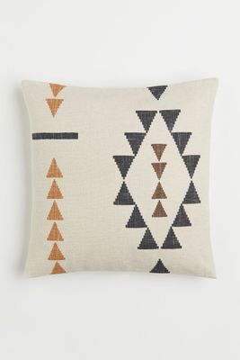 Housse de coussin en lin mélangé