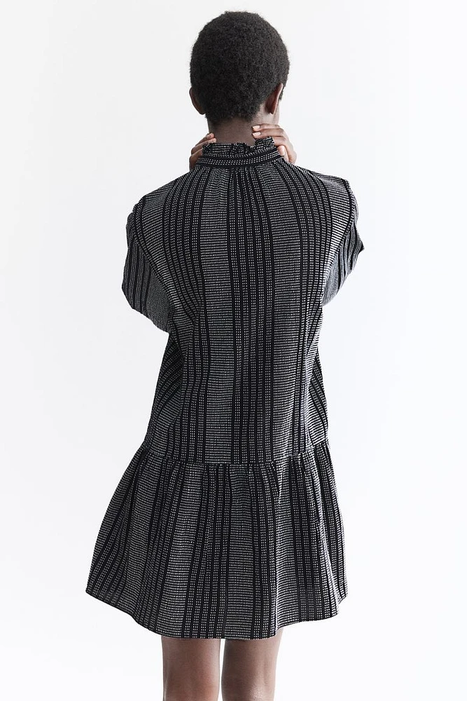 Ruffle-collar Dress