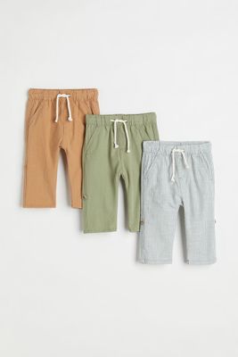 3-pack Roll-up Pants