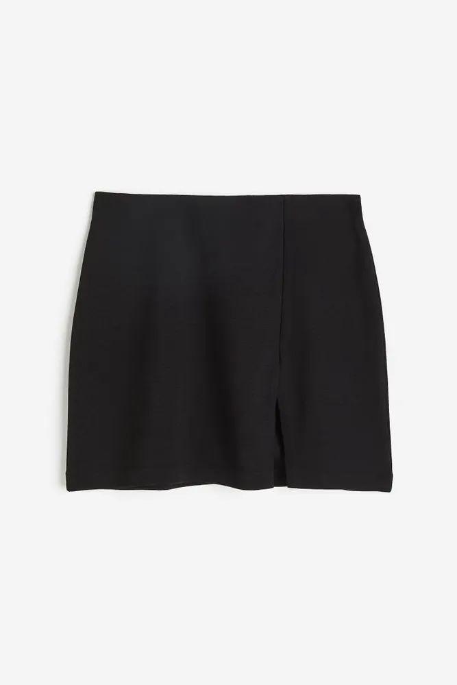 Slit-hem Mini Skirt