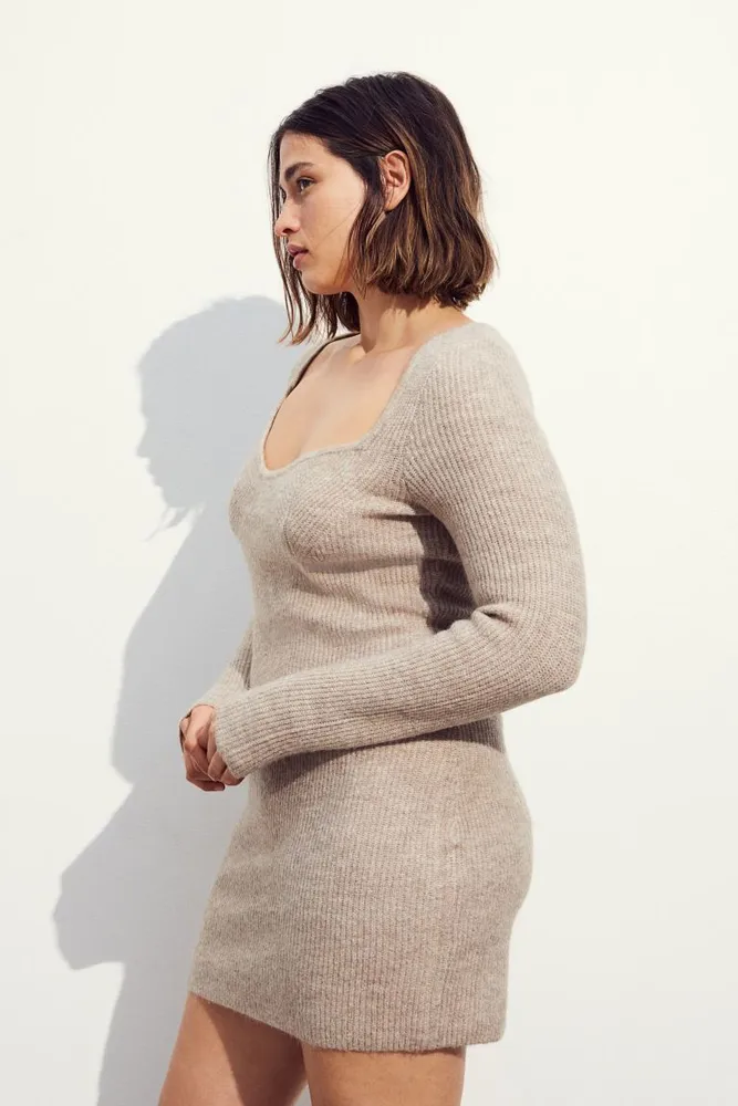 H&M Rib-knit Dress  23 Ribbed Dresses You 100% Need For Your Hot