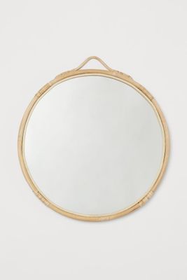 Rattan-framed Mirror