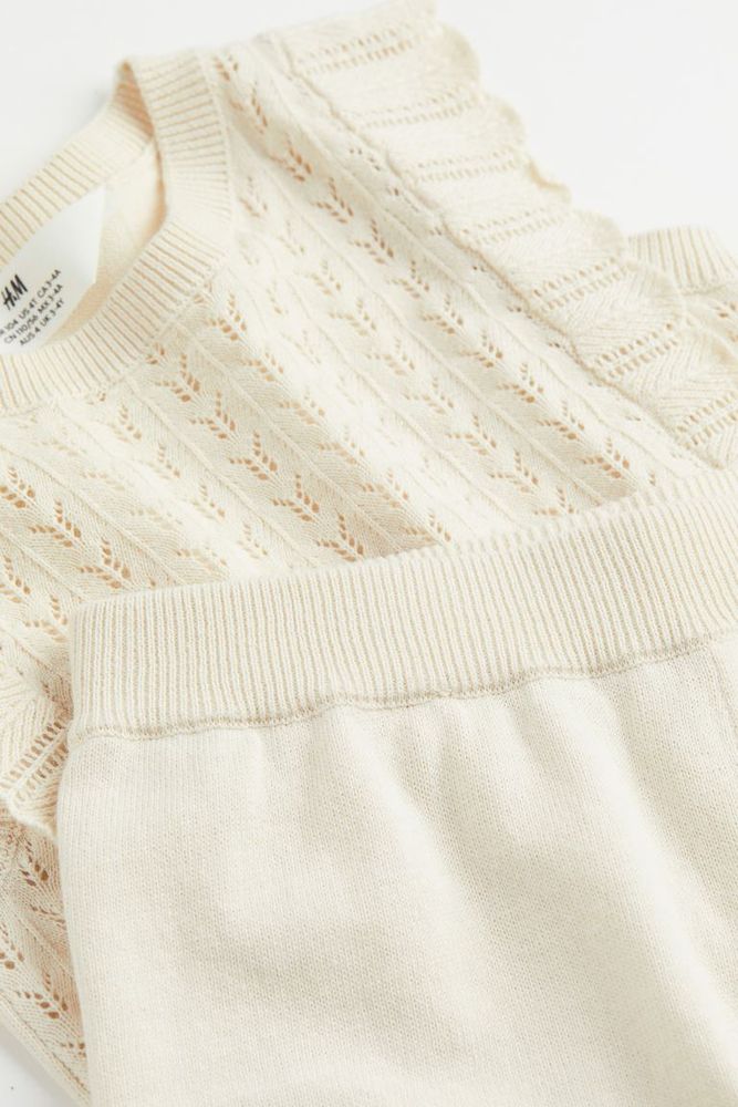 2-piece Fine-knit Cotton Set