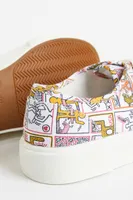 Patterned Canvas Sneakers