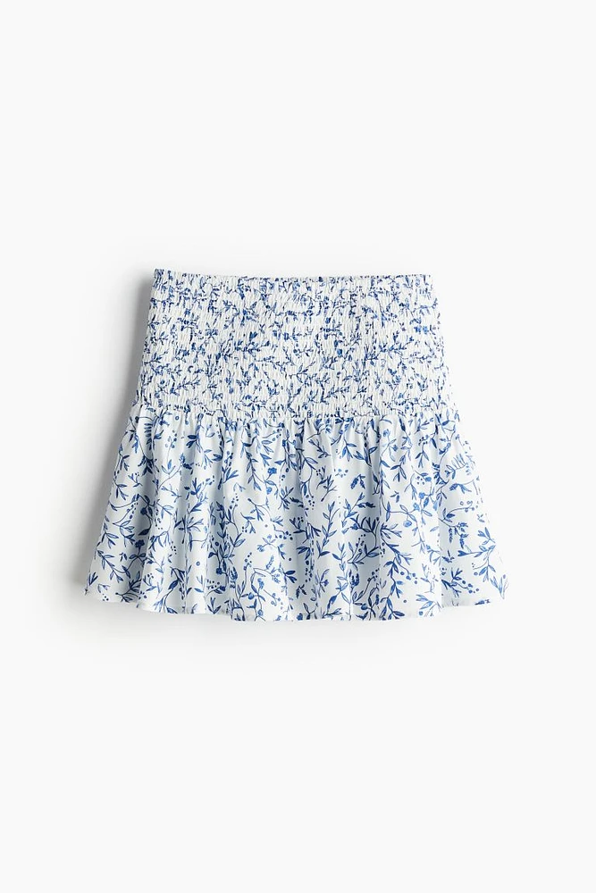 Smocked Mini Skirt