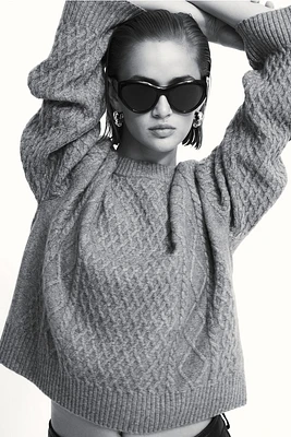 Cable-knit Sweater